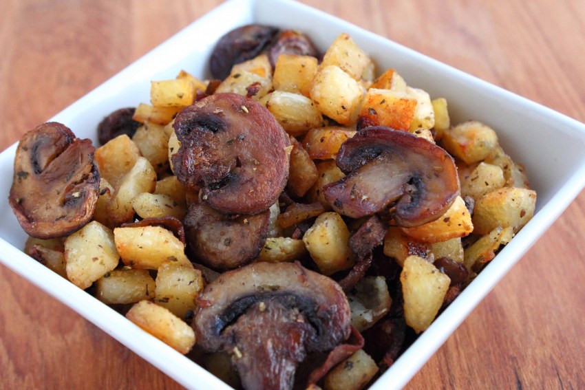 Картошка с шампиньонами