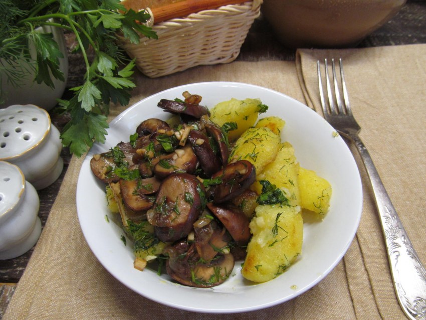Постные блюда с шампиньонами