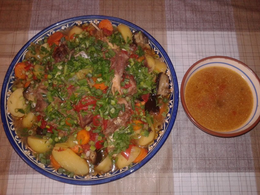 Басма блюдо узбекской кухни