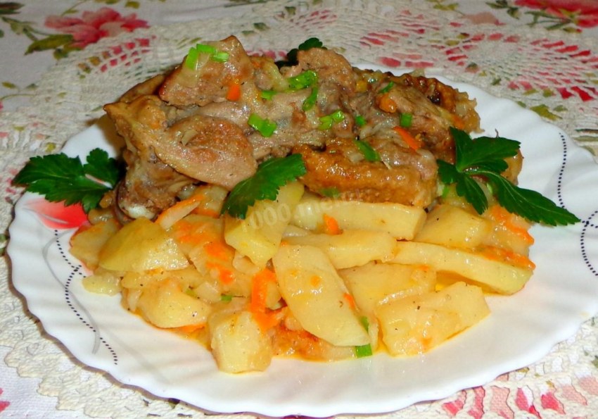 Stewed Potato with Cream
