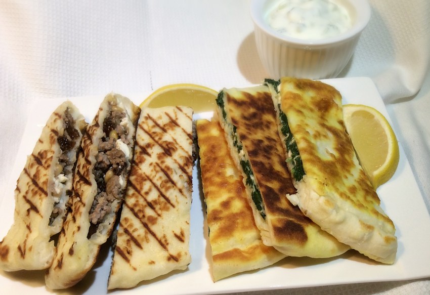 Гёзлеме с картофелем и грибами