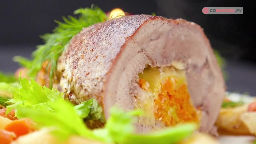 Рулет из индейки запеченный купить