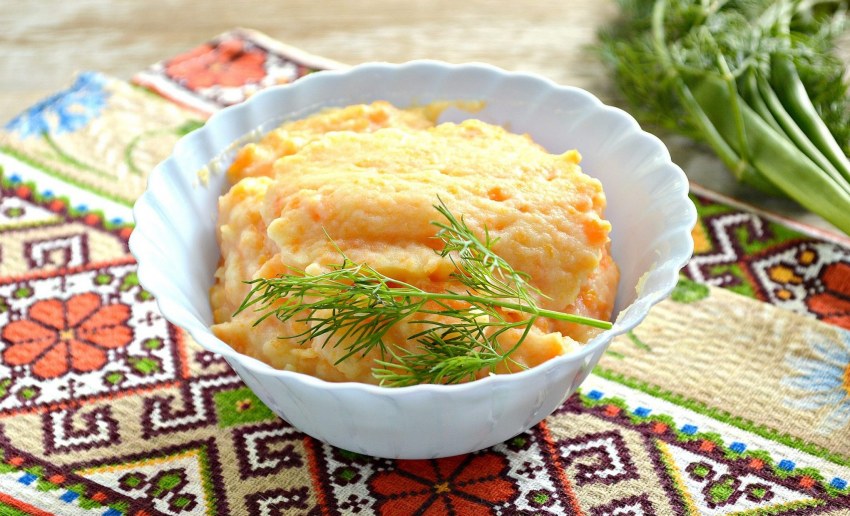 Пюре с морковью и картошкой