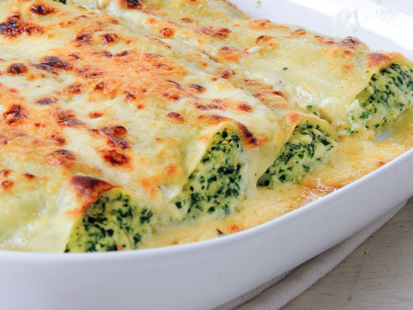 Фаршированные макароны каннеллони