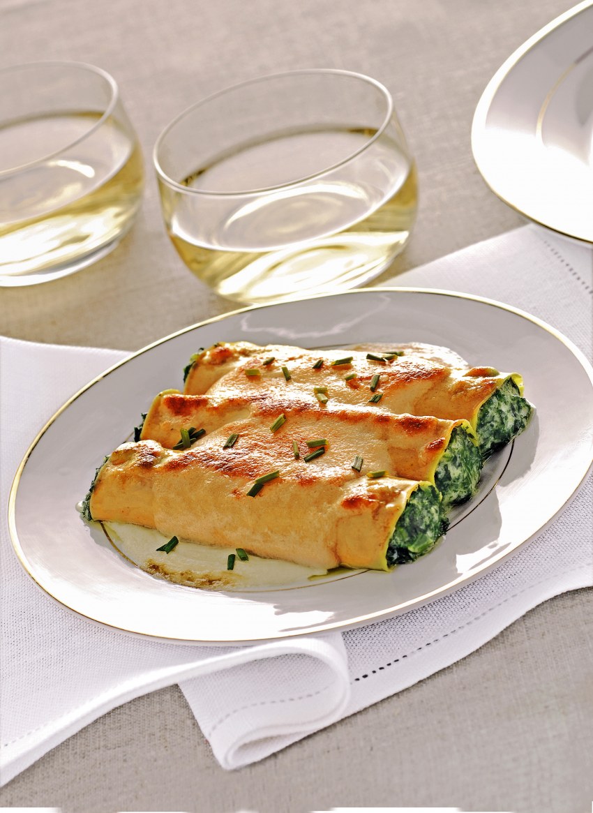 Фаршированные макароны каннеллони