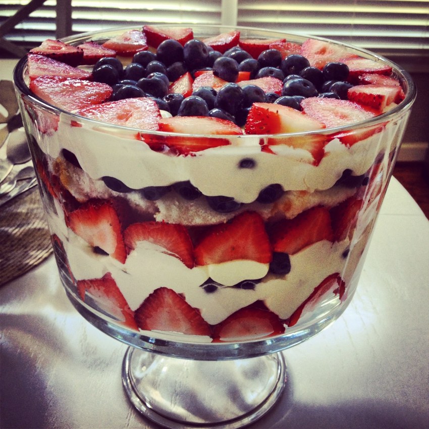 Strawberry Mojito Trifle