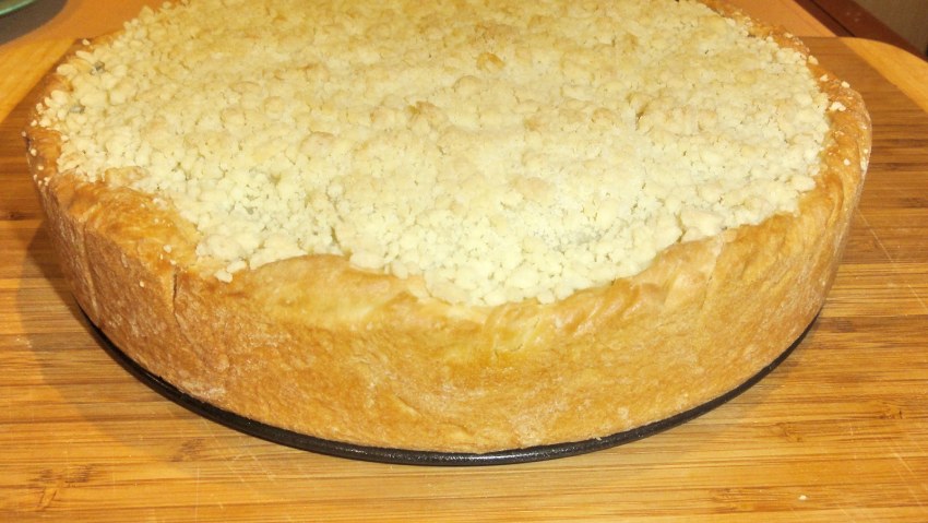Пирог с грибами и рисом