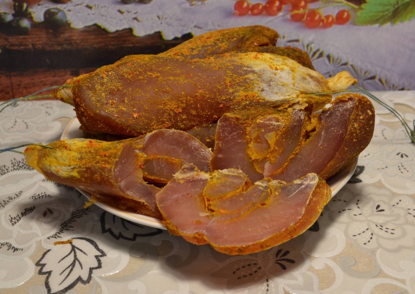 Вяленая куриная грудка бастурма