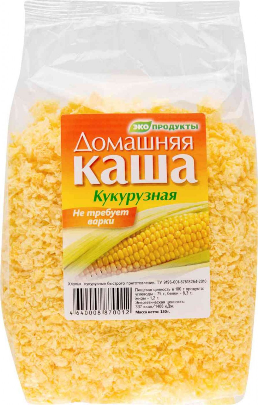 Кукурузная каша Экопродукт
