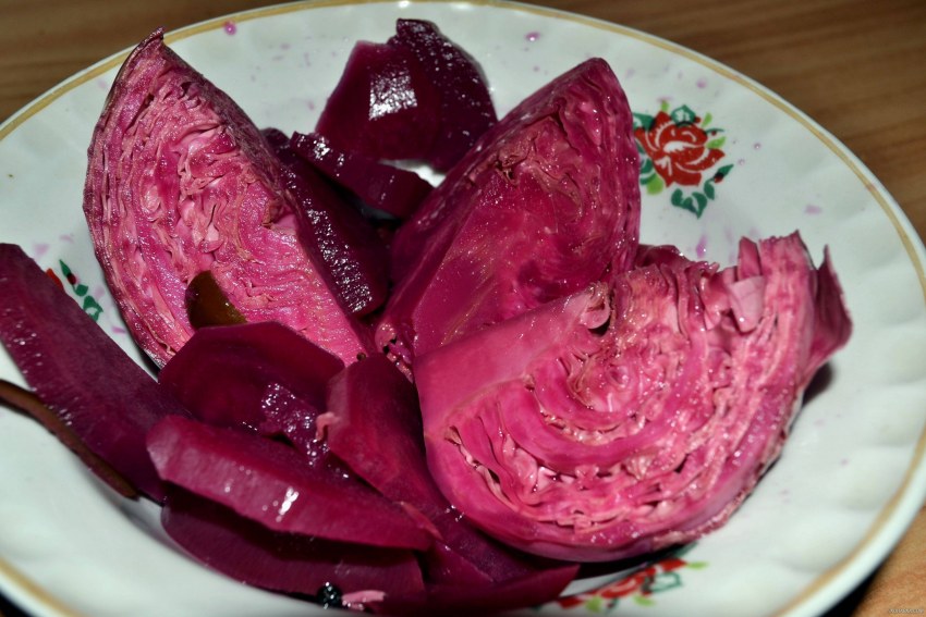Красная квашеная капуста