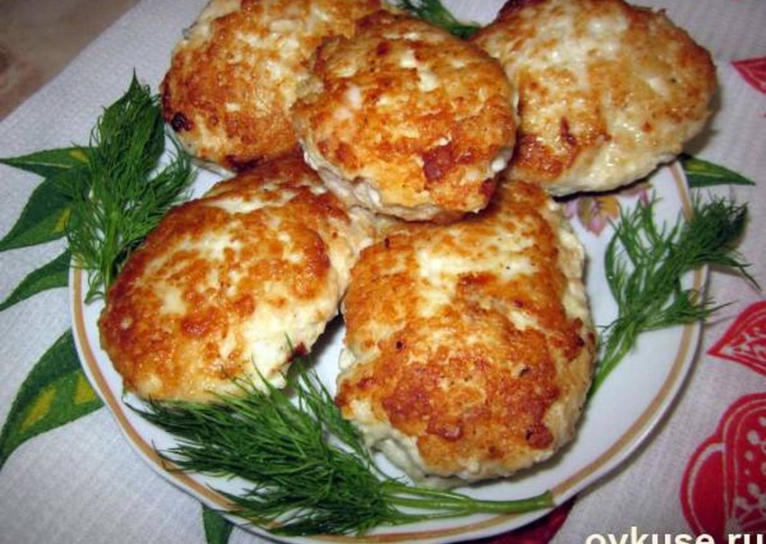Куриные оладьи