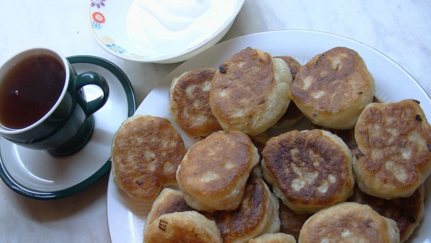 Оладьи с начинкой