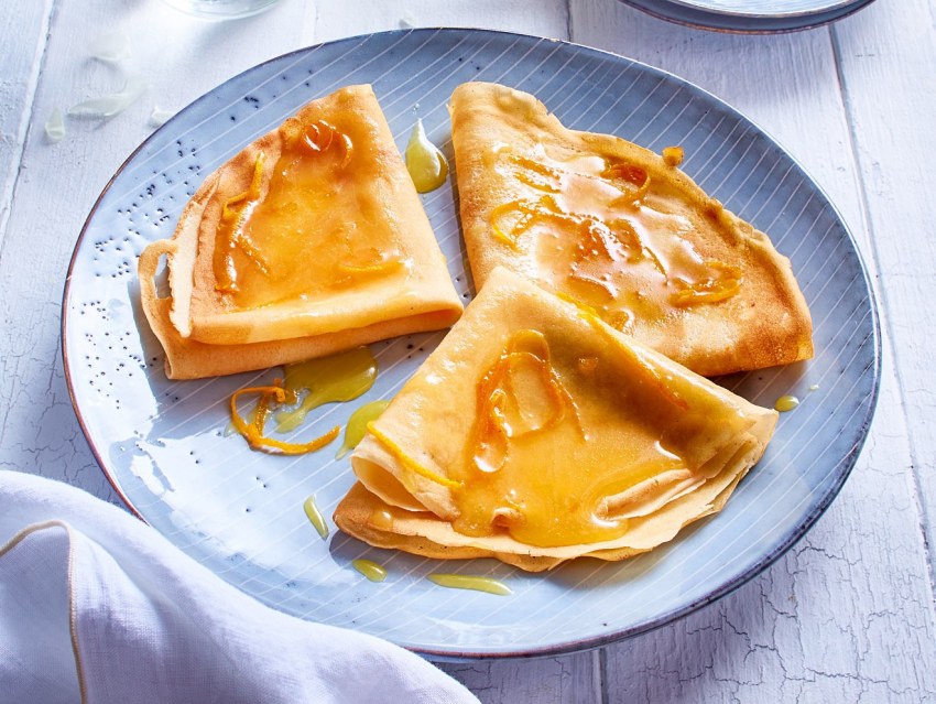 Блинчики с апельсиновым джемом
