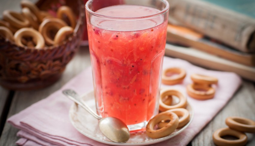 Кисель в кастрюле