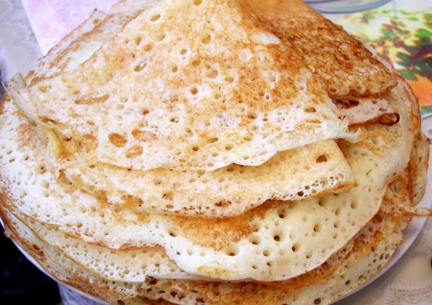 Блины дрожжевые на молоке