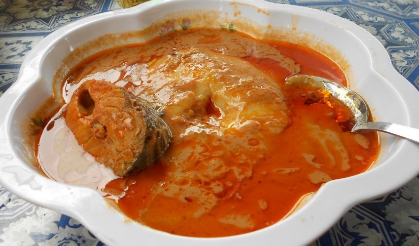 Фуфу блюдо в Гане