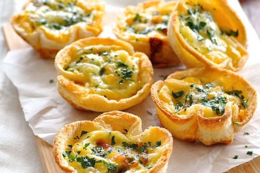 Закуски в корзиночках