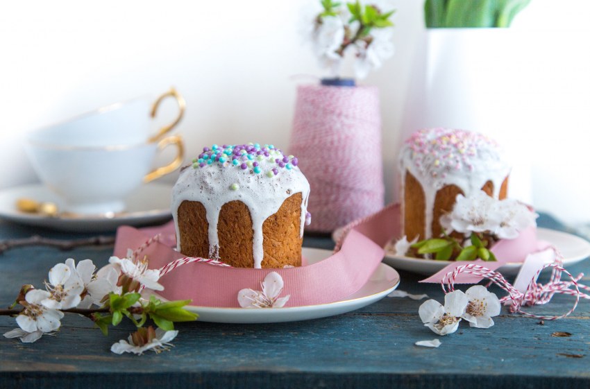Кулич с творогом