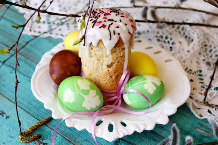 Пасхальный кулич с творогом