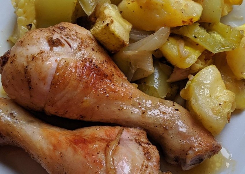 Голень куриная в духовке с хрустящей корочкой