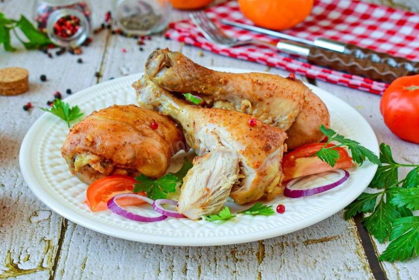 Куриные голени с картошкой
