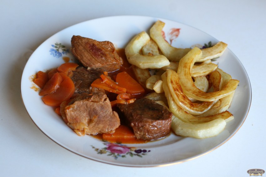 Поджарка с кальмарами