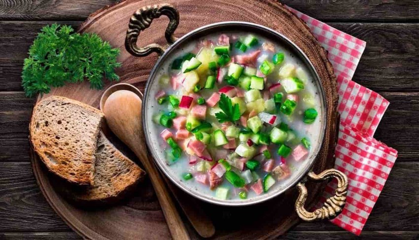 Окрошка на белом квасе