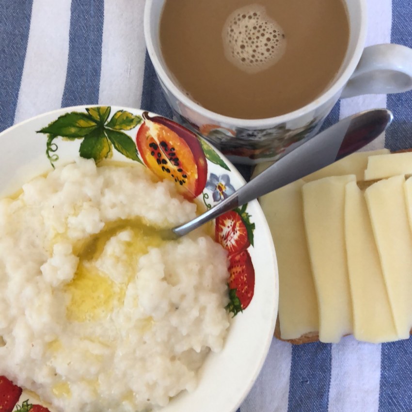 Гречневая каша с творожным сыром