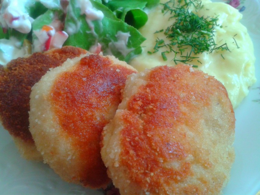 Картофельные зразы с ветчиной и сыром