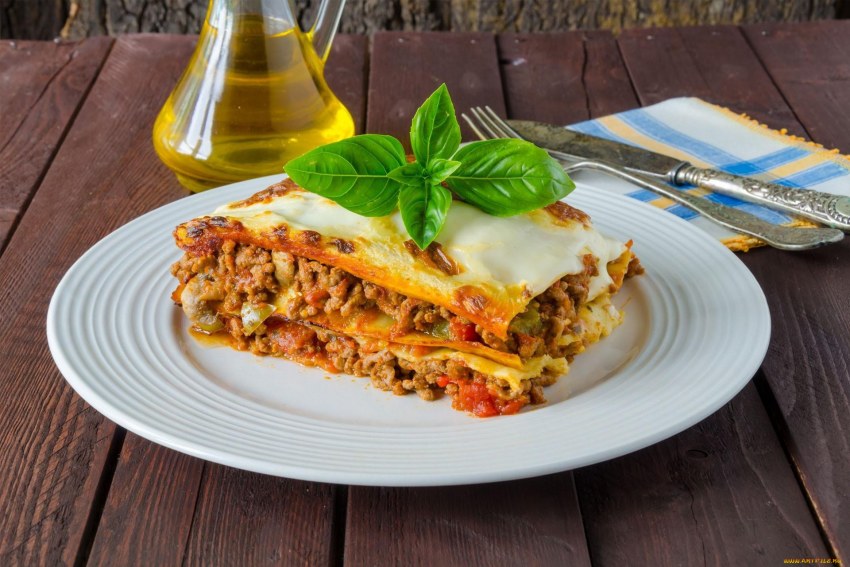 Национальная кухня Италии лазанья