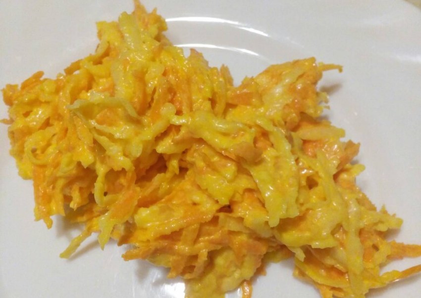 Салат редька морковь дайкон