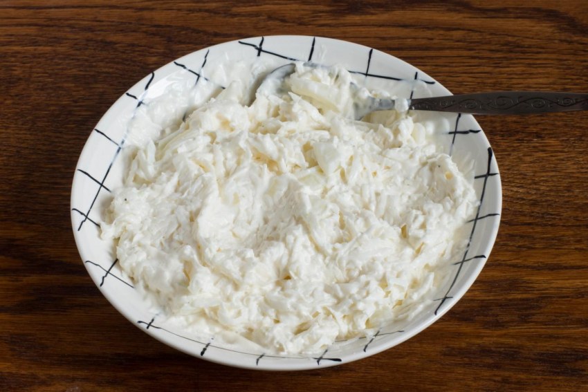 Салат с редькой и мясом