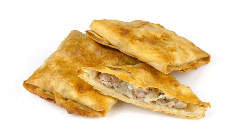 Лавашные конвертики с ветчиной и сыром
