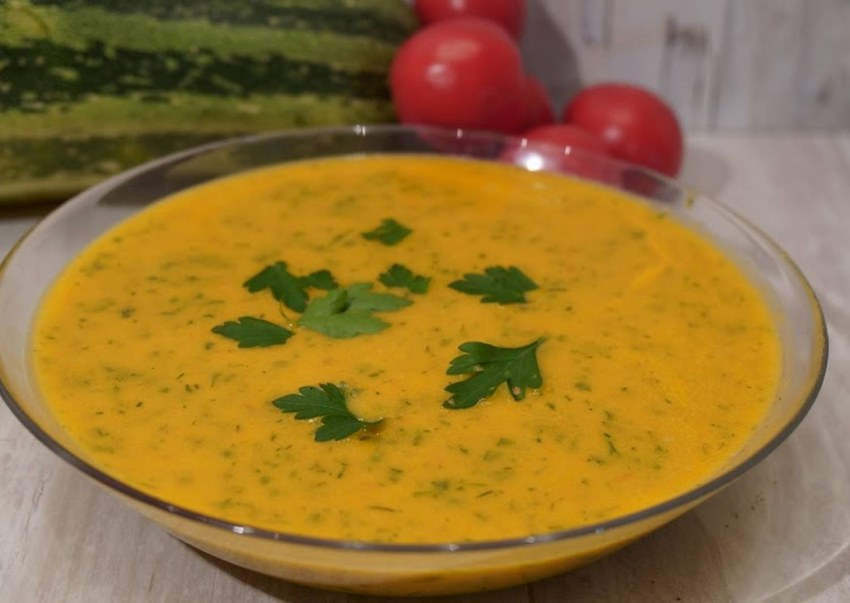 Суп-пюре из кабачков и картофеля