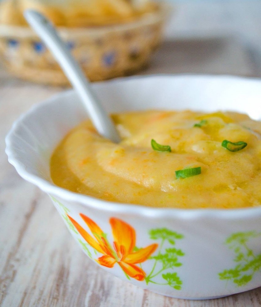 Пюре из картофеля и брокколи