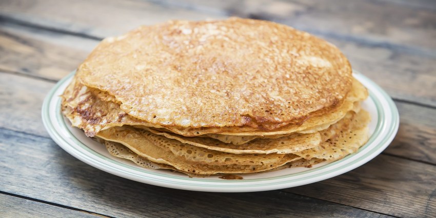 Блинчики на молоке с дырочками