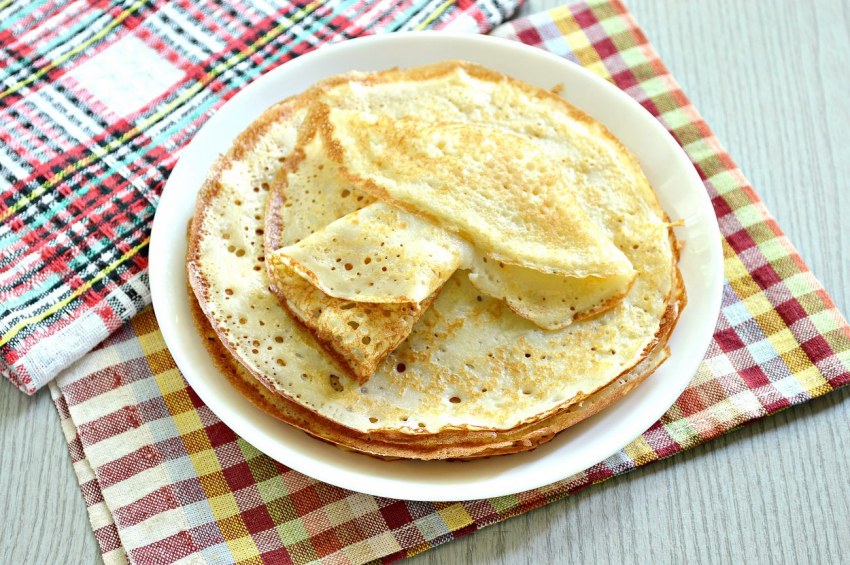 Блины на молоке