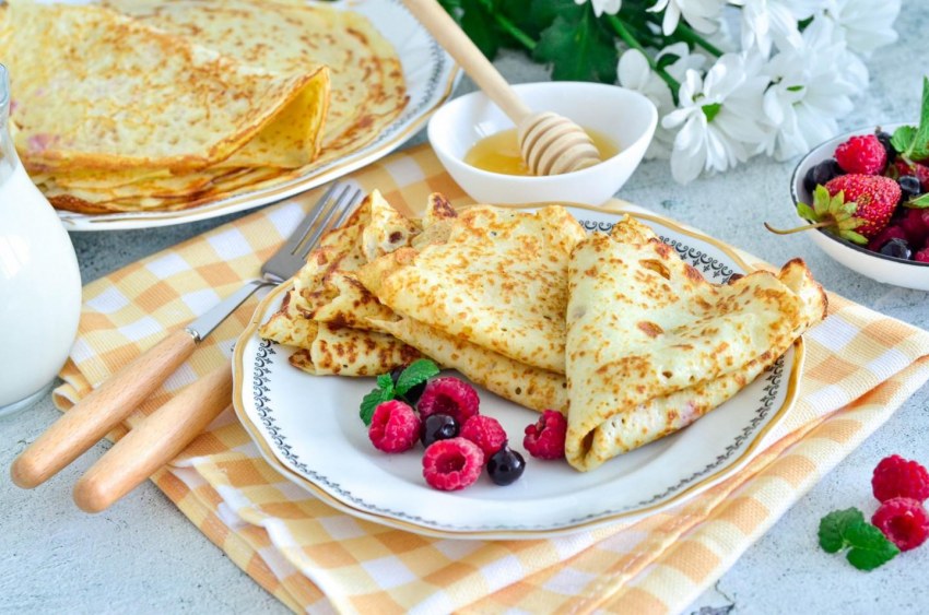 Нежные вкусные блинчики