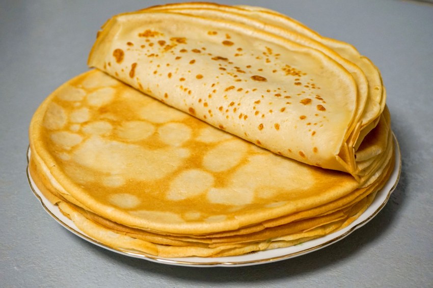 Блинчики на молоке