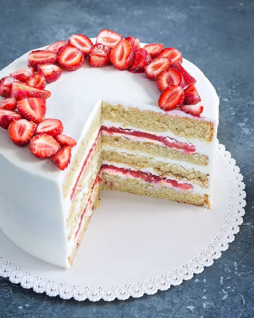 Блинный торт с кремом чиз