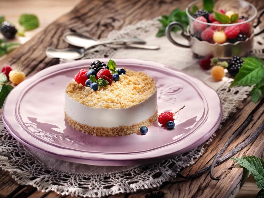 Десерт с голубикой