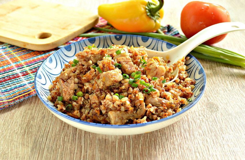 Гречка с рёбрышками