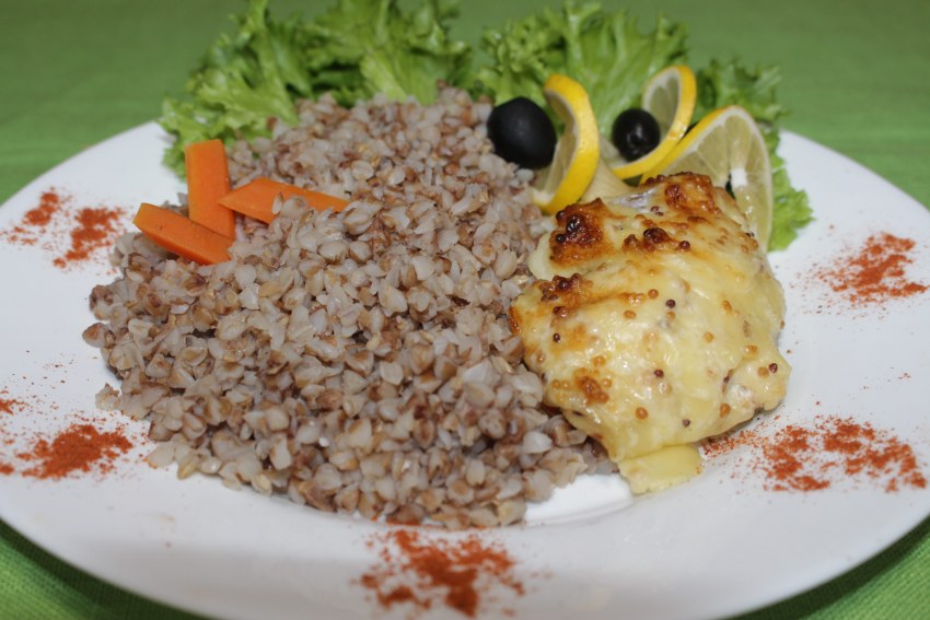 Гречка с овощами без мяса