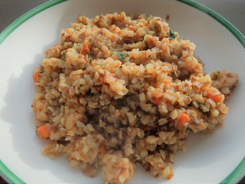 Гречка по купечески с грибами