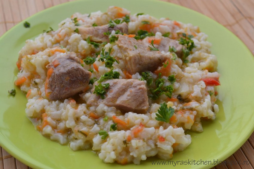 Гречневая каша с вешенками