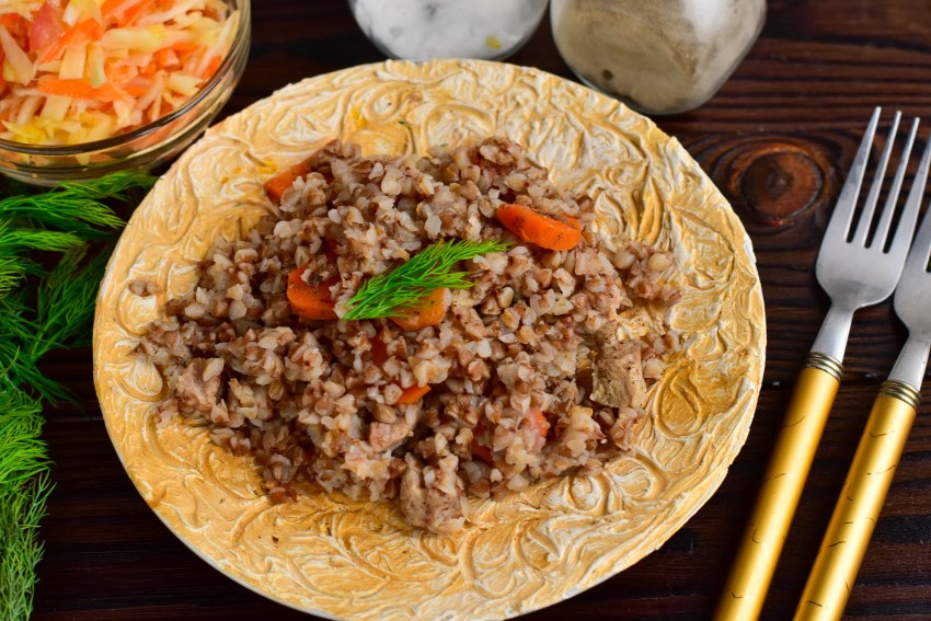 Мультиварка гречка с мясом