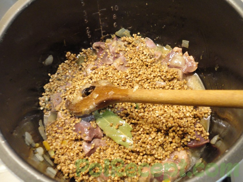 Гречка с мясом и овощами