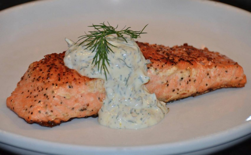 Рыба в белом соусе