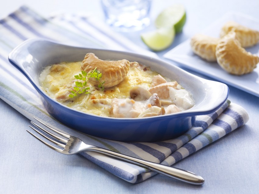 Рыбный стейк с соусом