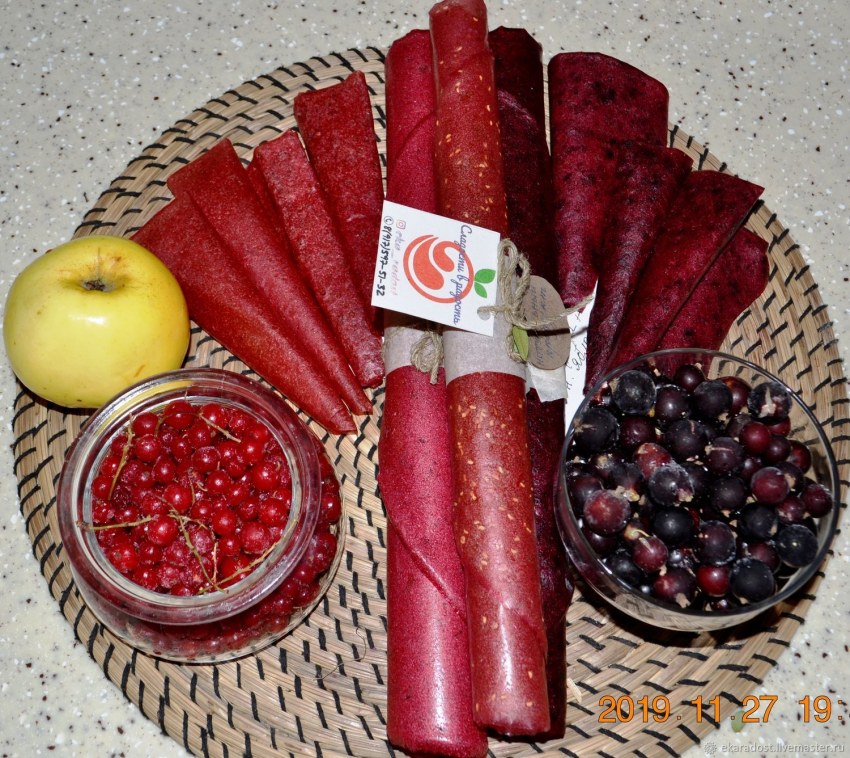 Пастила фруктово-Ягодная пастила